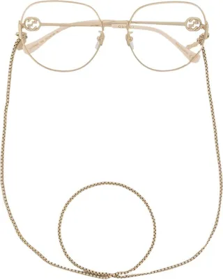 Oversized Round-Frame Glasses