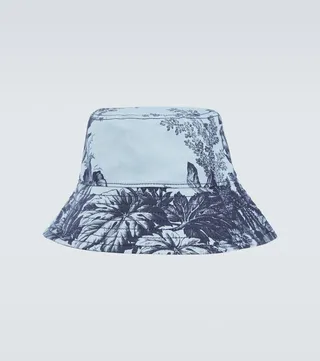 Floral printed bucket hat