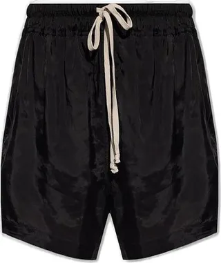 Rick Owens Elastic Waistband Drawstring Shorts