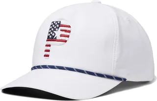 PUMA Golf Pars Stripes Rope Cap (Navy Blazer) Caps