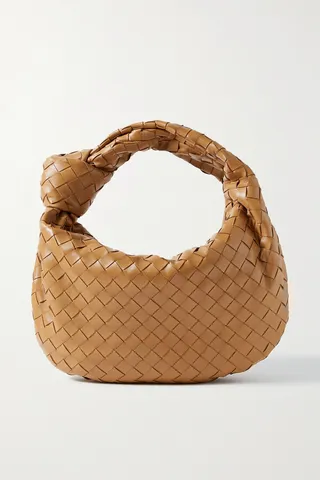 Bottega Veneta - Jodie Knotted Intrecciato Leather Tote - Brown