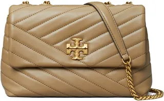 Small Kira Chevron Leather Convertible Shoulder Bag