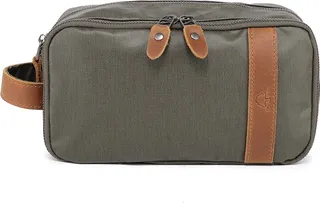 Tsd Brand Urban Light Coated Canvas Toiletry Bag