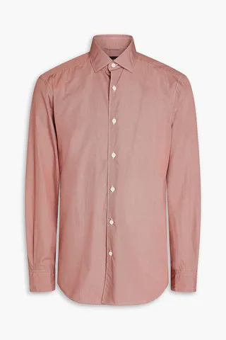 Printed cotton-poplin shirt