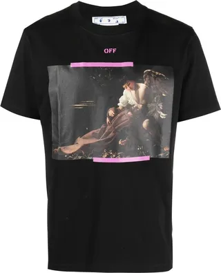 Arrows-motif short-sleeved T-shirt