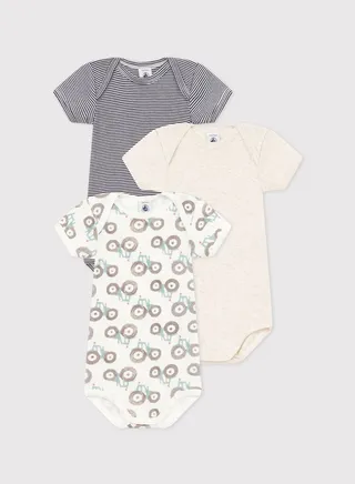 Infant 3 Pack Assorted Bodysuit
