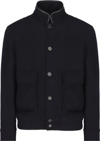 Loro Piana Spagna Buttoned Bomber Jacket
