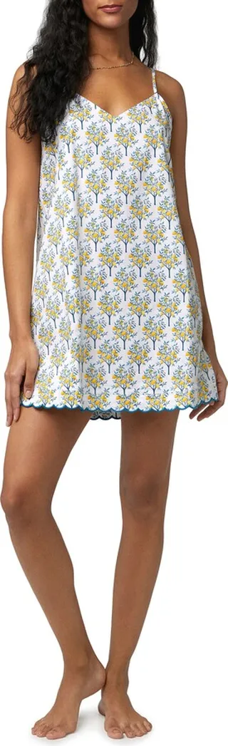 Lemon Tree Print Organic Cotton Chemise