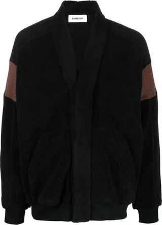 Contrast-Panel Bomber Jacket