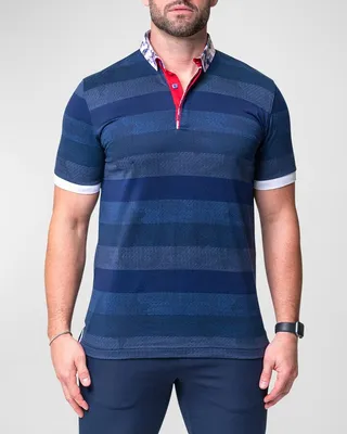 Men's Mozart Striped Polo Shirt