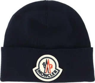 Moncler Logo Patched Beanie