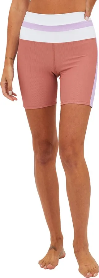 Samantha Rib Colorblock Bike Shorts