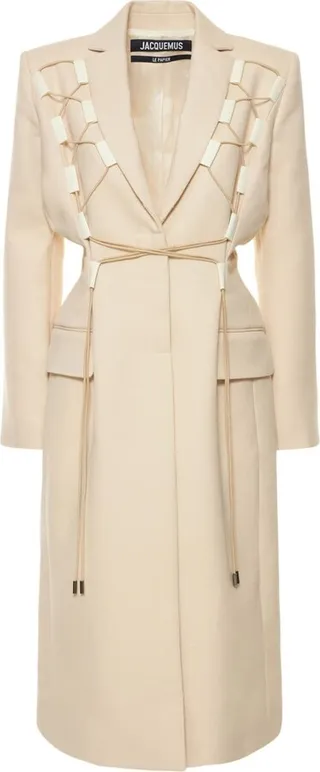 Le Manteau Lacciu long wool coat