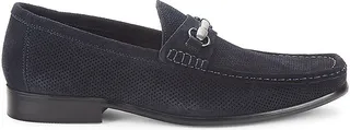 Dominic Perforated-Suede Mocassin Loafers