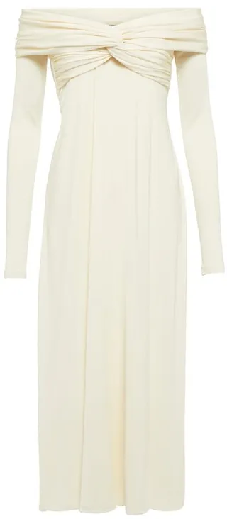 Cerna off-shoulder midi dress