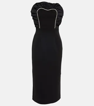Katie embellished off-shoulder midi dress