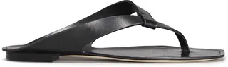 Tower Calfskin Flat Thong Sandals