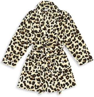Super Plush Leopard Print Bathrobe