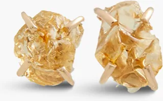 14-Karat Gold Garnet Earrings