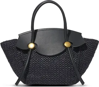 Pipe raffia tote