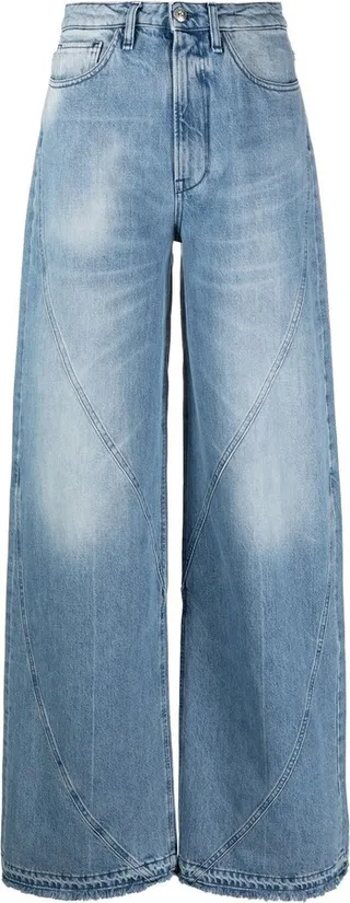 High-Waisted Wide-Leg Jeans
