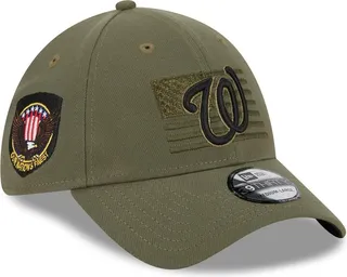 Men's New Era Green Washington Nationals 2023 Armed Forces Day 39THIRTY Flex Hat