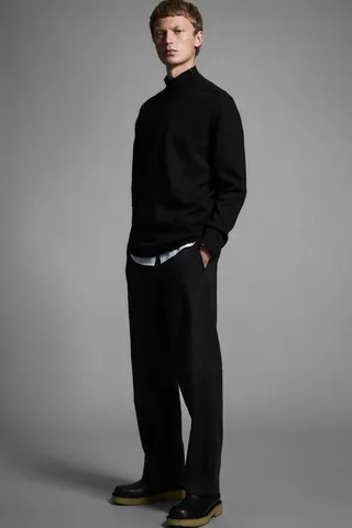The Zip-Detail Wool Sweater
