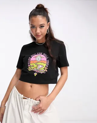 Vans resort mix T-shirt in black