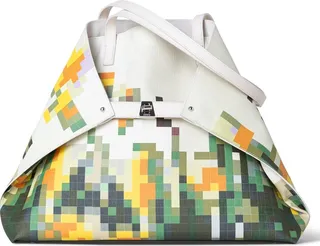 Medium AI Daffodil Calfskin Leather Tote
