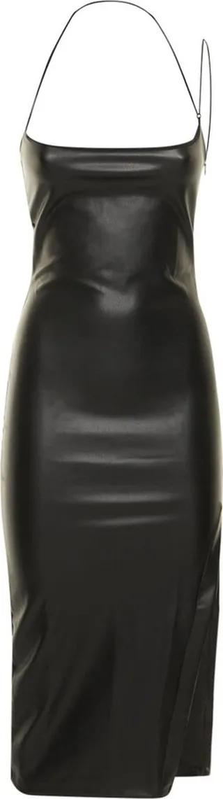 Rocco faux leather midi dress