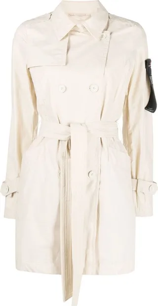 Belted Double-Breasted Trench Coat
