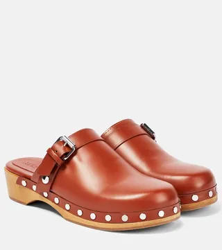 Thalie leather clogs
