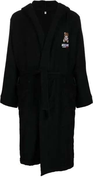 Teddy Bear motif cotton robe