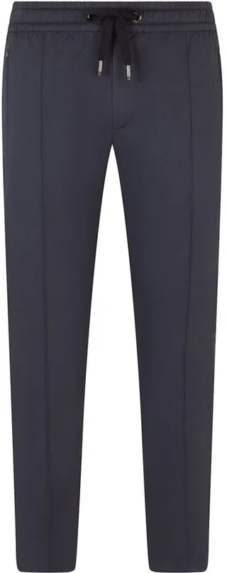 Drawstring Straight-Leg Trousers