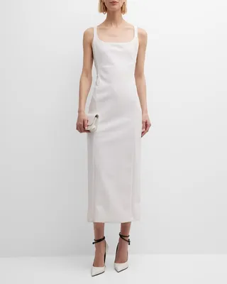 Sleeveless Cutout Jersey Midi Dress