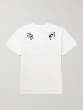 Printed Layered Cotton-Jersey T-Shirt