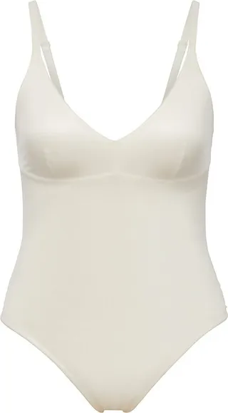 Shaping Satin Thong Bodysuit