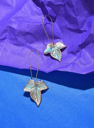 Silver Plated Designer Drop Earrings