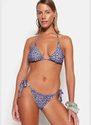 Animal Print Tunnelled Regular Leg Bikini Bottoms TBESS23BA00217