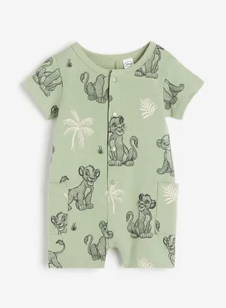 Kids Graphic Print Romper Suit