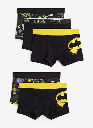 Kids 5 Pack Assorted Boxers
