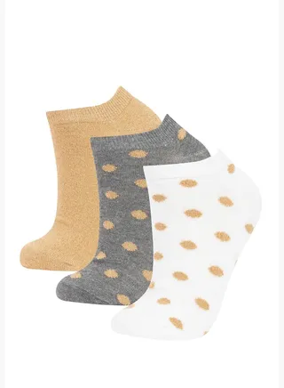 3 Pack Printed Footie Low Cuts