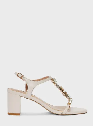Ankle Strap Mid Heel Sandals
