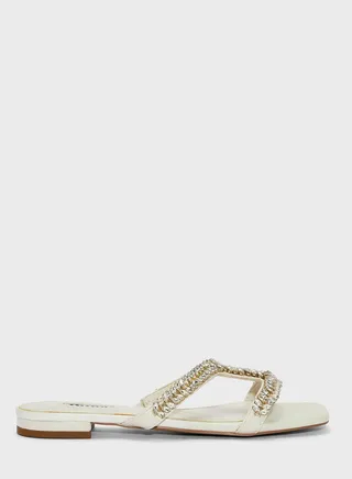 Single Strap Low Heel Sandals