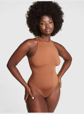 Base Stretch High-Neck Bodysuit