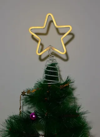 Christmas Neon Light Tree Topper