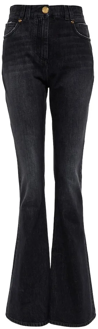 High-rise bootcut jeans
