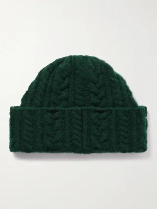 Festival Cable-Knit Lambswool Beanie