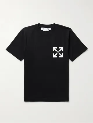 Slim-Fit Logo-Print Cotton-Jersey T-Shirt