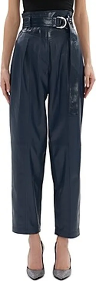 Iro Idrani Leather Cropped Pants
